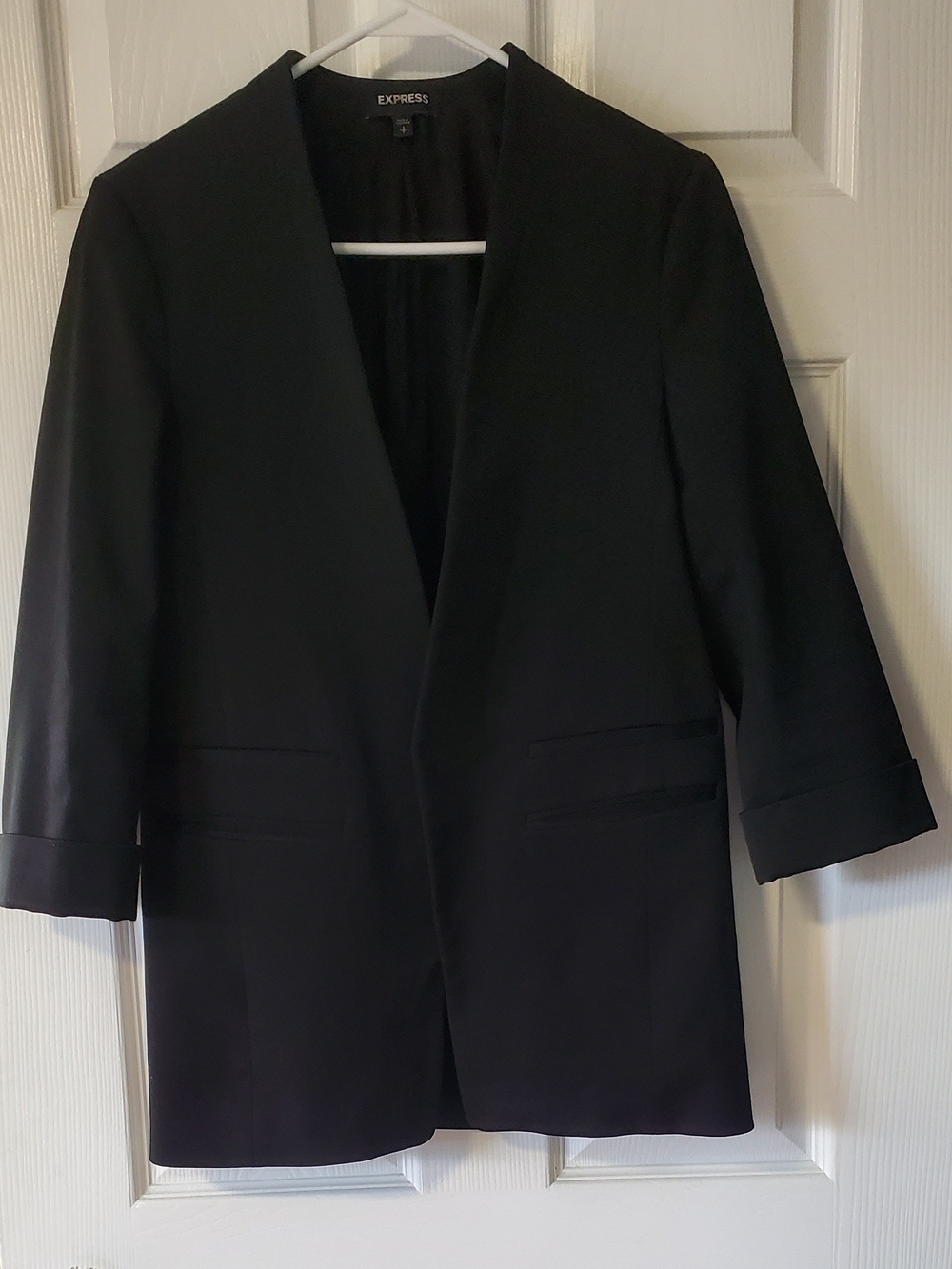 Express Black Open-Front Blazer